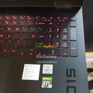 HP Omen 015 Gaming    Hp Omen Rtx 2070 Dedicated  8gb Graphics    15.6" Screen Size core  in Ethiopia